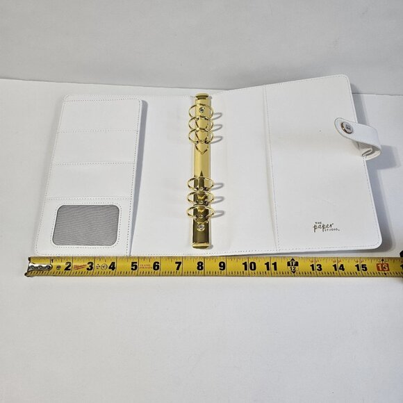 Agenda 52 The Paper Studio Binder 6 Ring Card Holders White DREAMS INTO PLANS - Picture 11 of 12